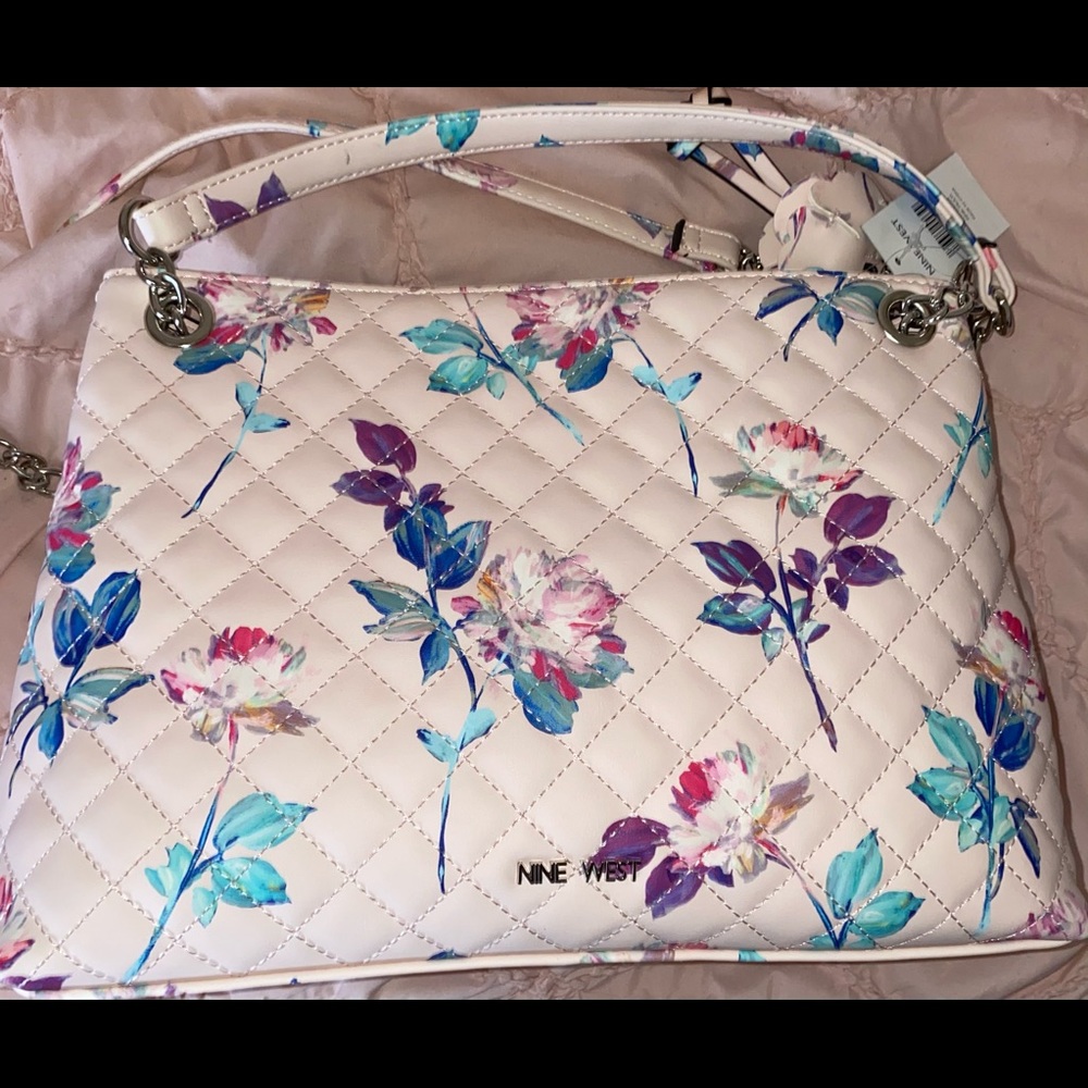 Nine West Dielle Floral Shoulder Handbag - Picture 2 of 9